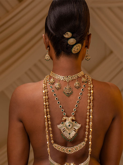 Jewellery - Traditional Necklace Set, Earrings, Hair Pins